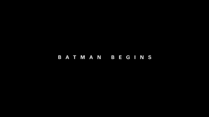 Batman 1 - Batman Begins Title Card