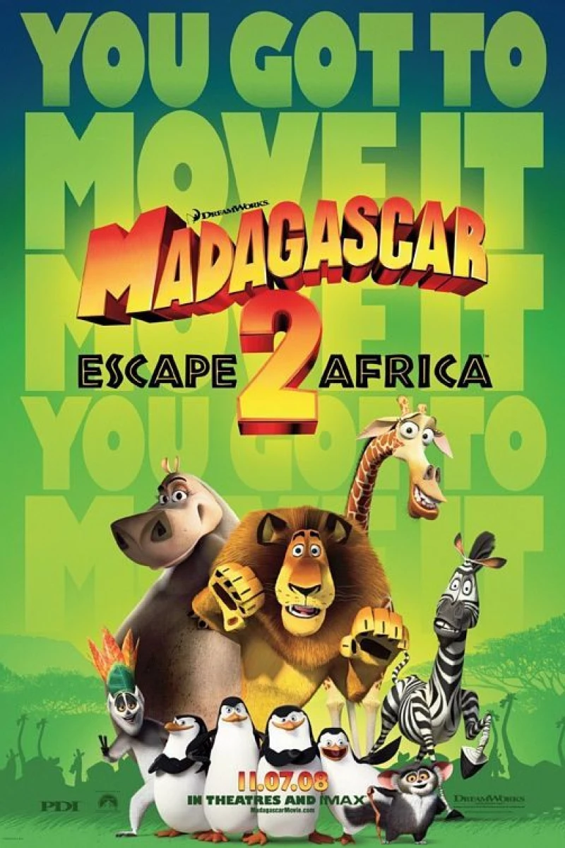 Madagascar 2 - Escape 2 Africa Poster