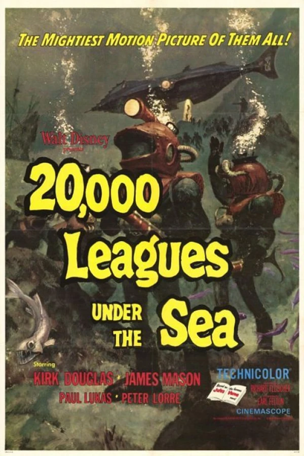 20.000 Mijlen onder Zee Poster
