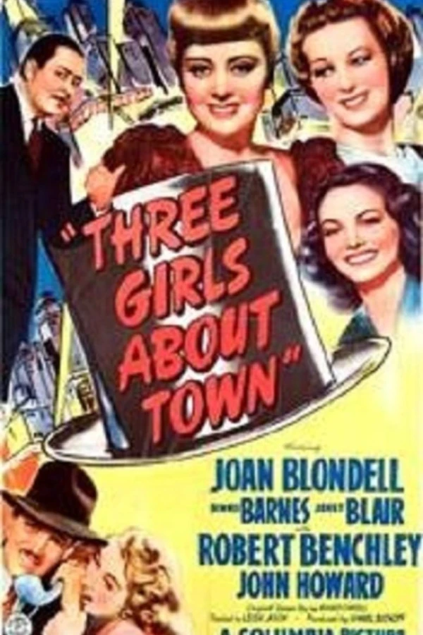 Three Girls About Town Poster